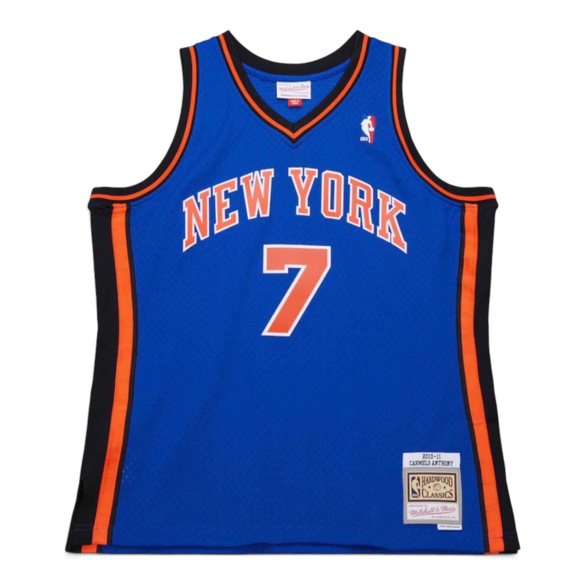 NBA Dark Jersey New York Knicks 2010 Carmelo Anthony Blue Swingman