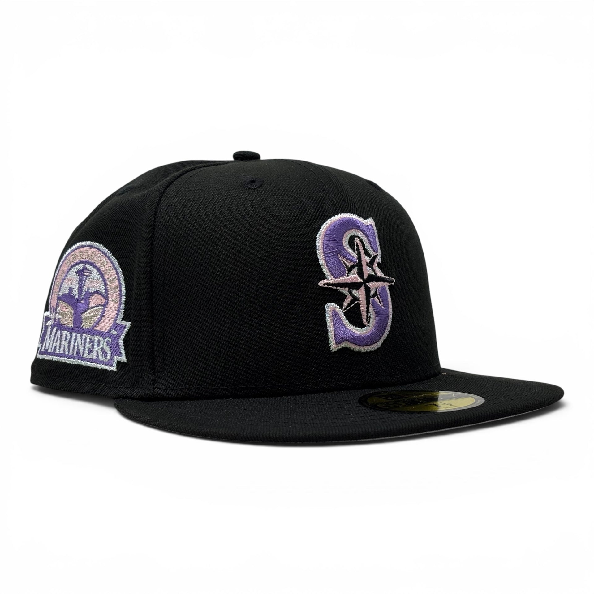 Seattle Mariners 30th Anniversary Fitted Hats-Black