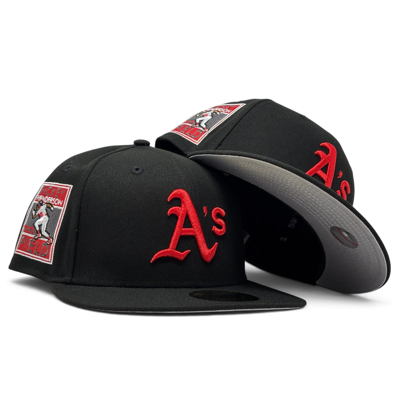 Oakland Athletics Rickey Handerson Field "Cherry Pack" Fitted Hat