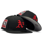 Oakland Athletics Rickey Handerson Field "Cherry Pack" Fitted Hat