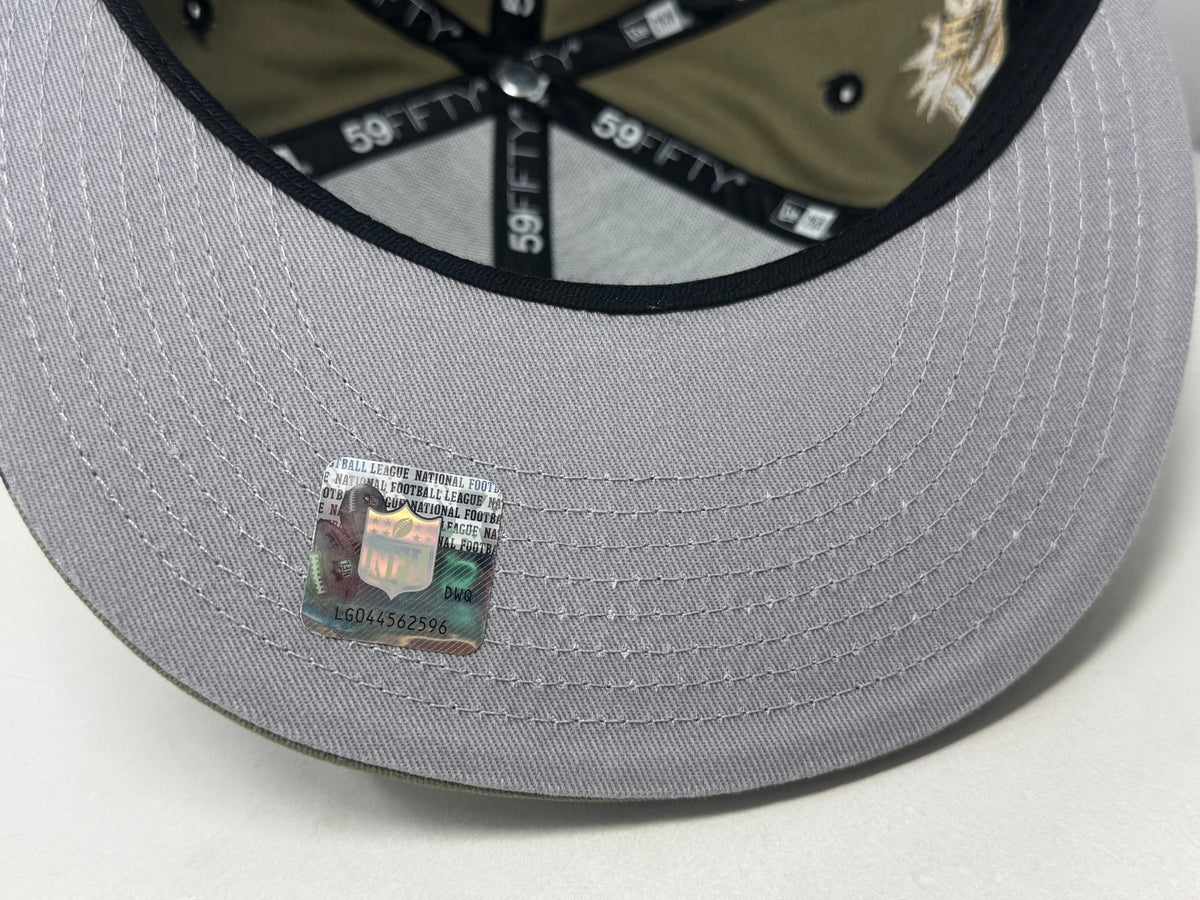 New York Giants 75th Anniversary NFL Fitted Hat-Woodland Camouflage