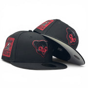 Chicago Cubs Be Alert Foul Ball New Era Fitted Hats-Black Red