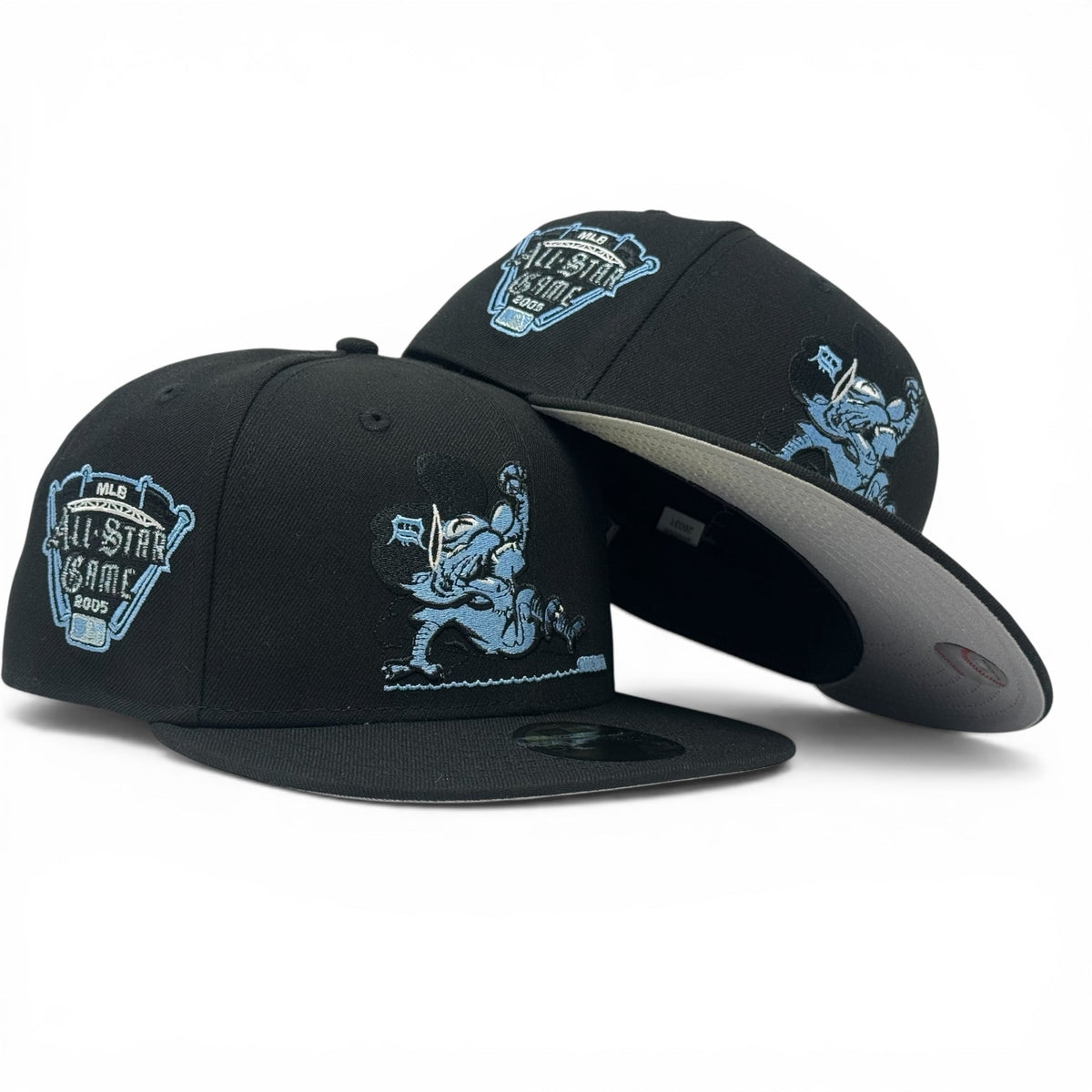 Detroit Tigers 2005 All Star Game Sliding Kitty New Era Fitted Hat-Black
