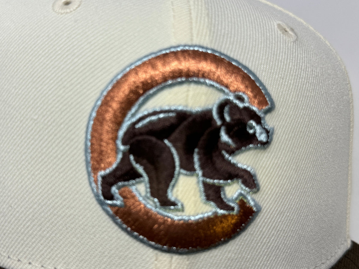Chicago Cubs 2016 World Series Off White Walnut Visor New Era Fitted Hats