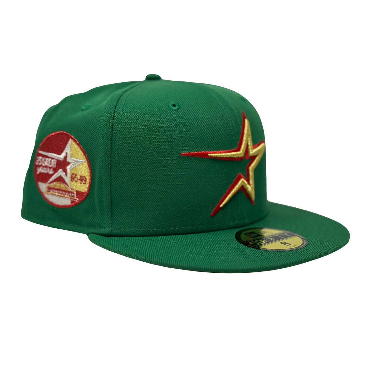 Houston Astros 35th Anniversary Xmas Pack Green Fitted Hat