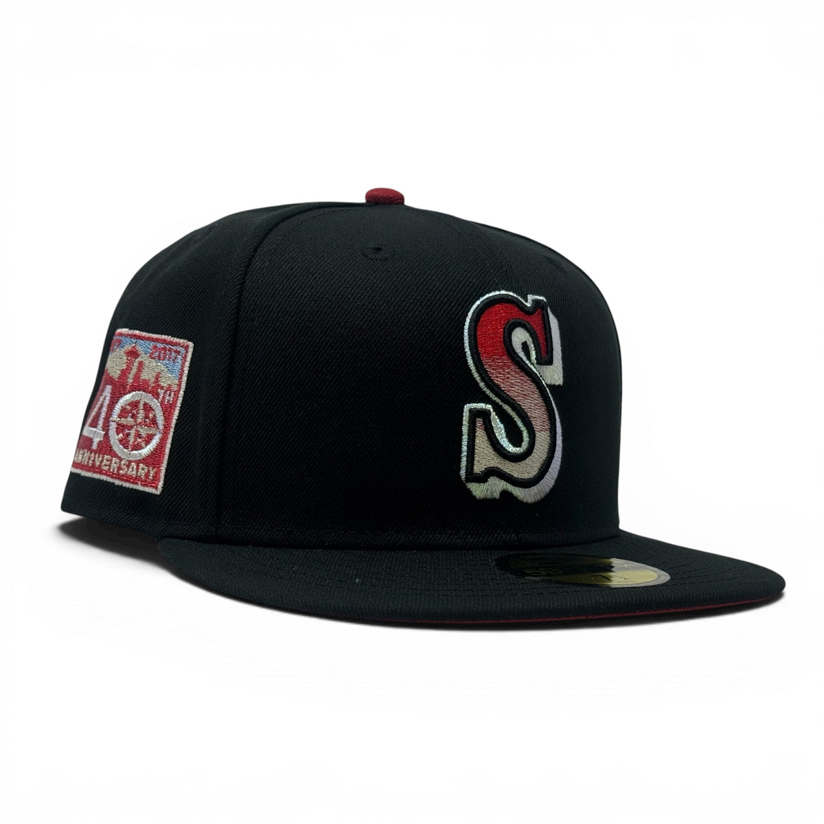 Seattle Mariners 40th Anniversary Gradient Logo Fitted Hats