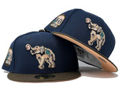 Oakland Athletics 50th Anniversary Peach Brim New Era Fitted Hat