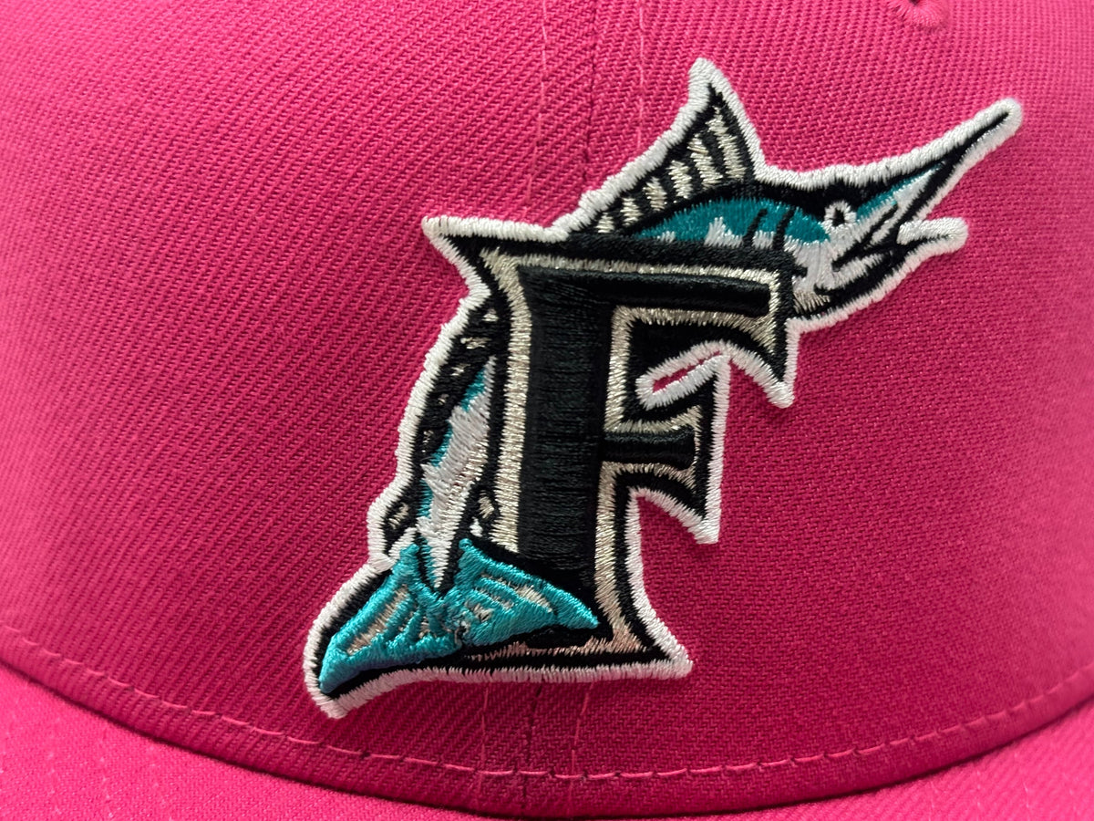 Florida Marlins 1997 World Series Beetroot Pink New Era Snapback Hat