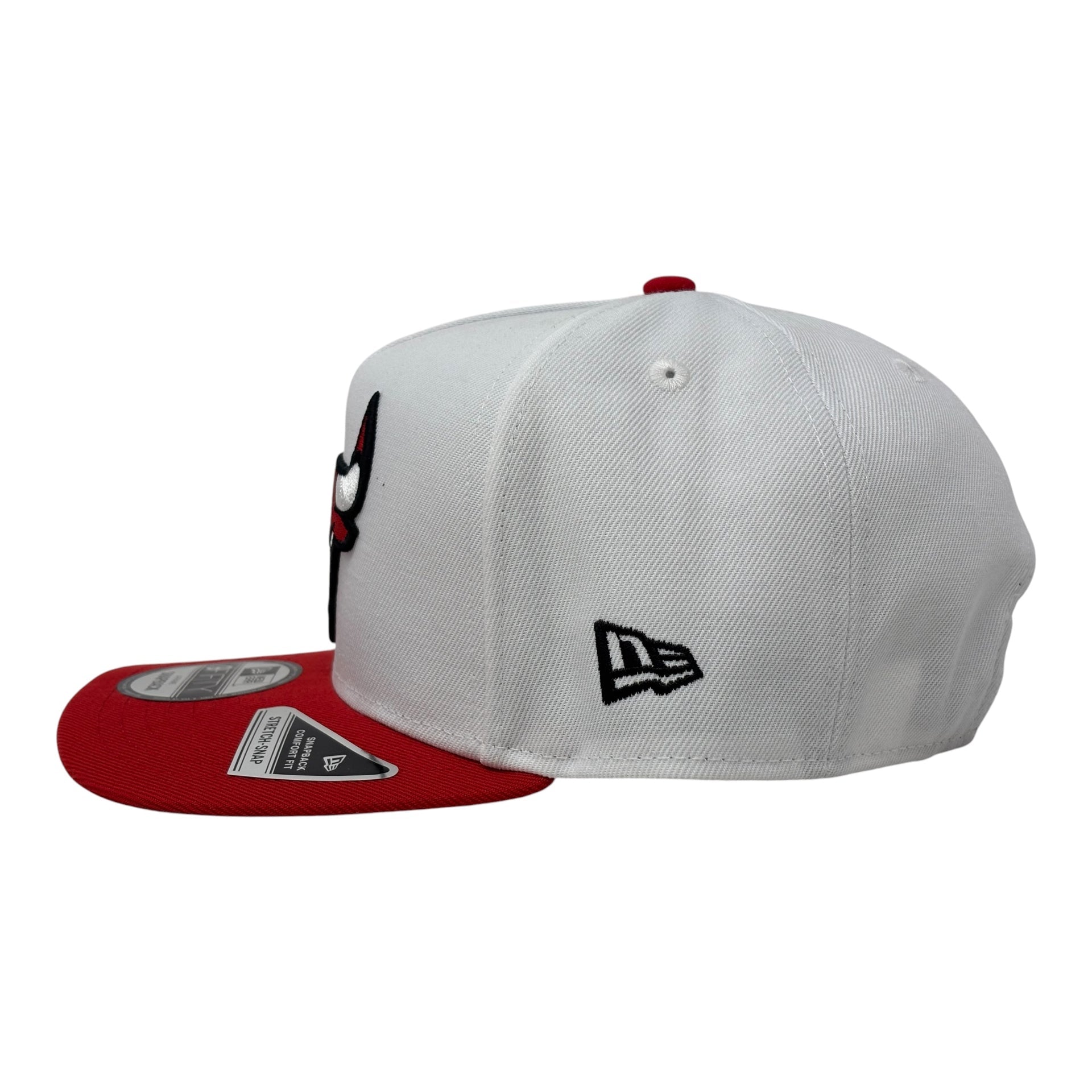 Chicago Bulls 9Fifty A-Frame Snapback Hats-White Red