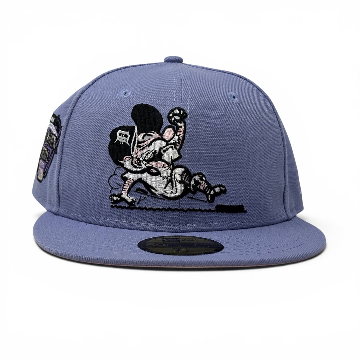Detroit Tigers 2005 All Star Game Sliding Kitty New Era Fitted Hat-Lavender