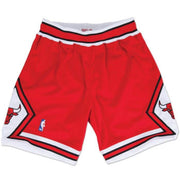 MITCHELL & NESS MEN'S CHICAGO BULLS RED AUTHENTIC SHORTS 1997-1998