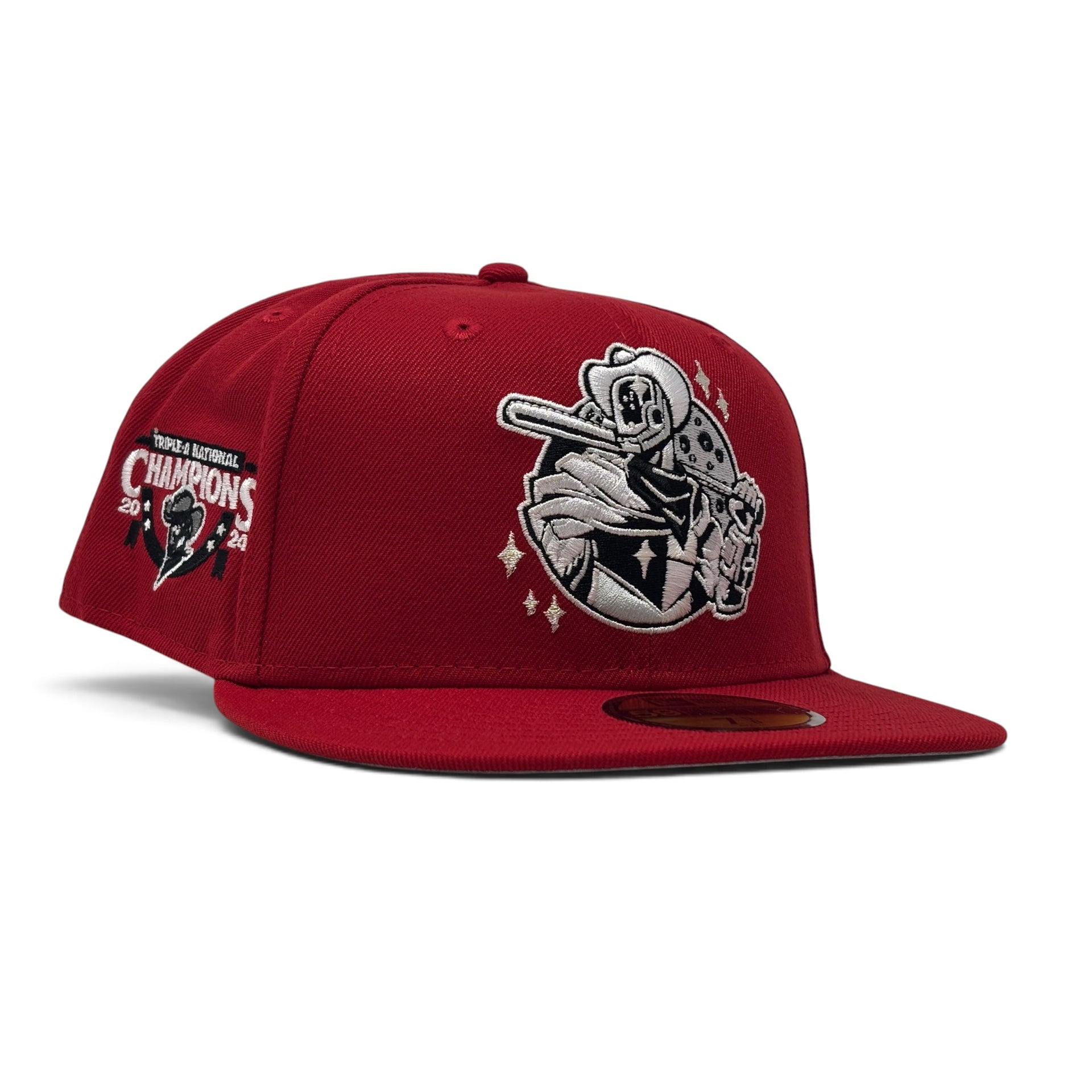 Houston Sugar Land Space Cowboys Triple A National Champions Fitted-Red