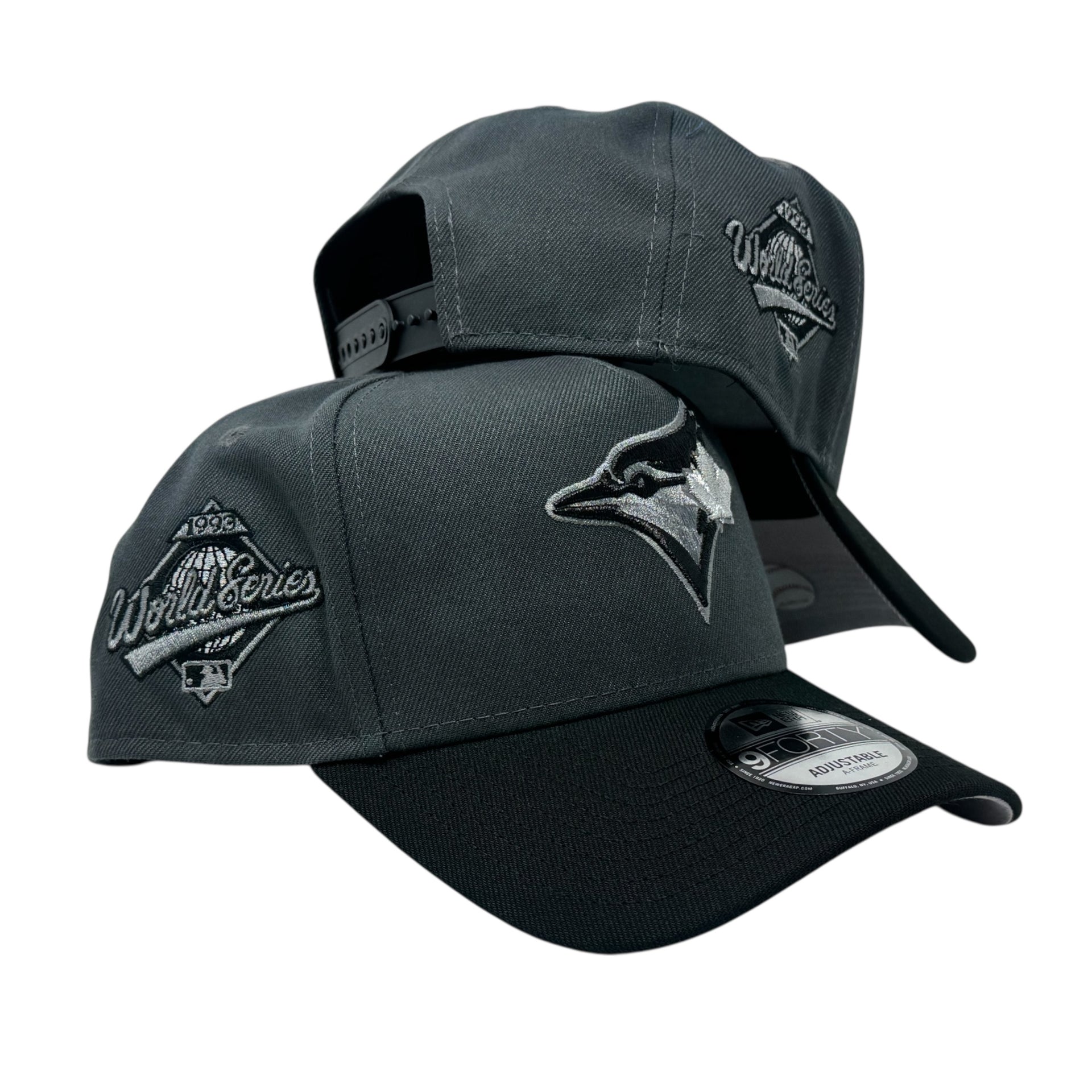 Toronto Blue Jays 1993 World Series A-Frame Adjustable  Hat-Dark Gray/Black