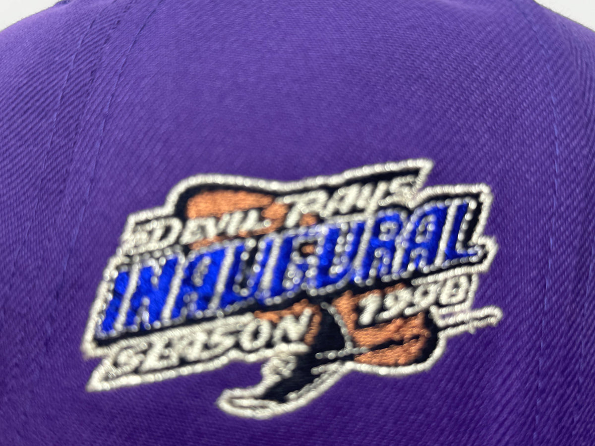 Tampa Bay Devil Rays 1998 Inaugural Season Light Purple Fitted Hats