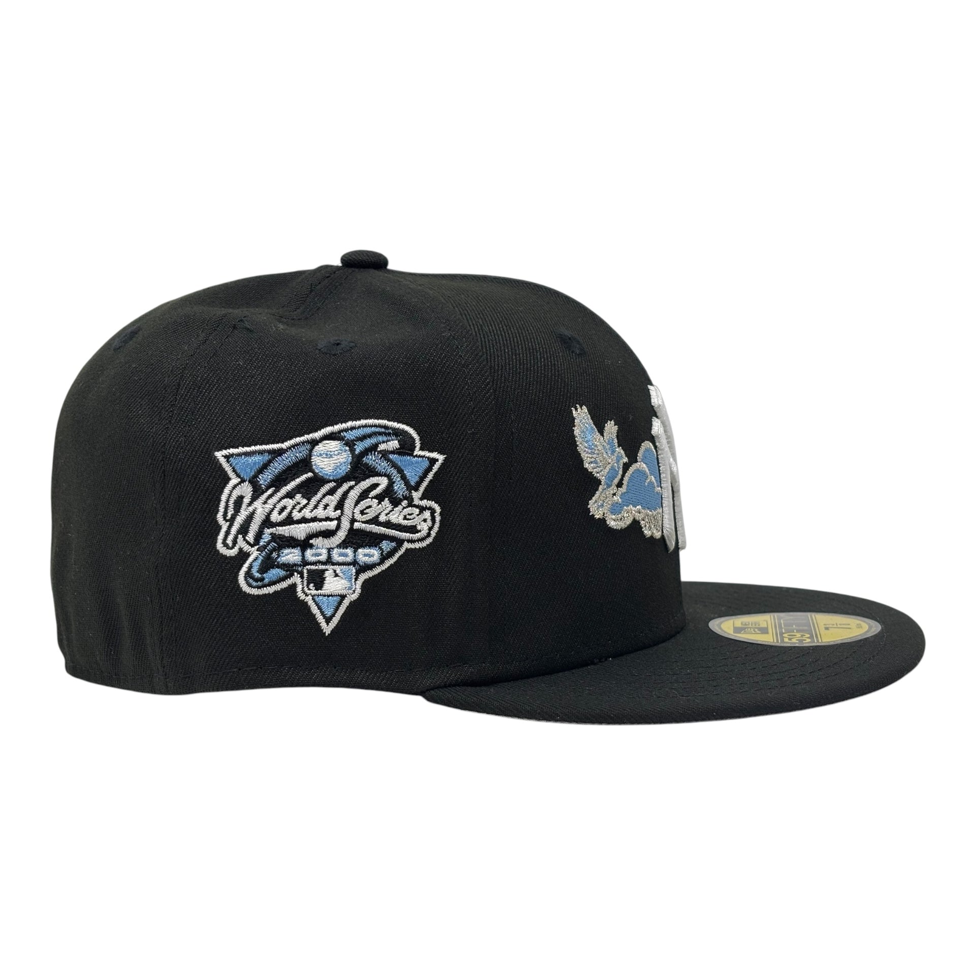 New York Yankees 2000 World Series Bird in the Cloud Fitted Hats-Black