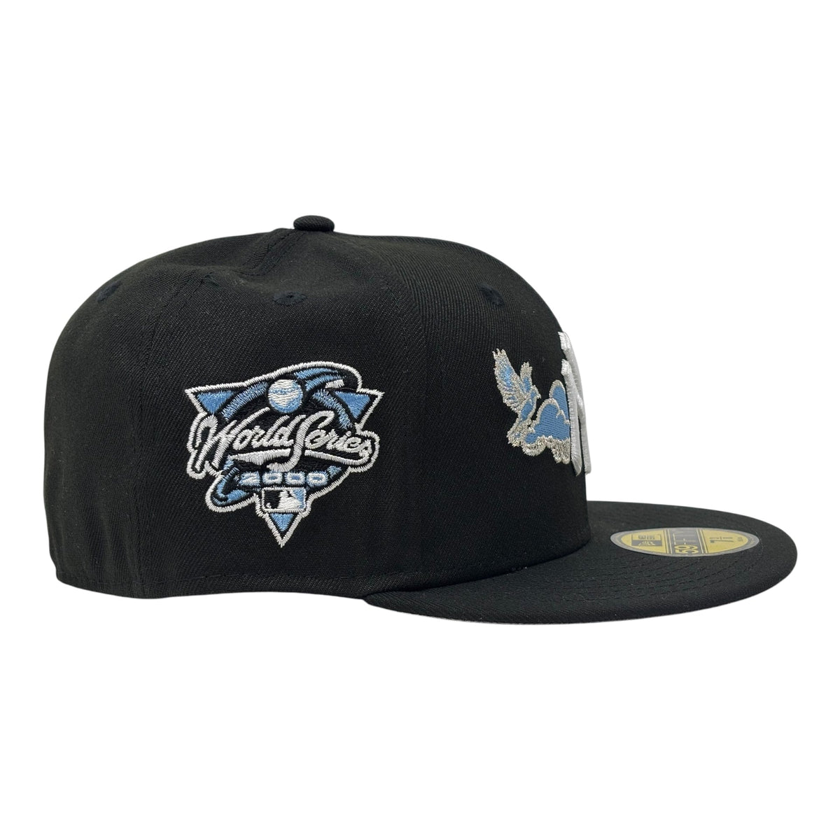 New York Yankees 2000 World Series Bird in the Cloud Fitted Hats-Black