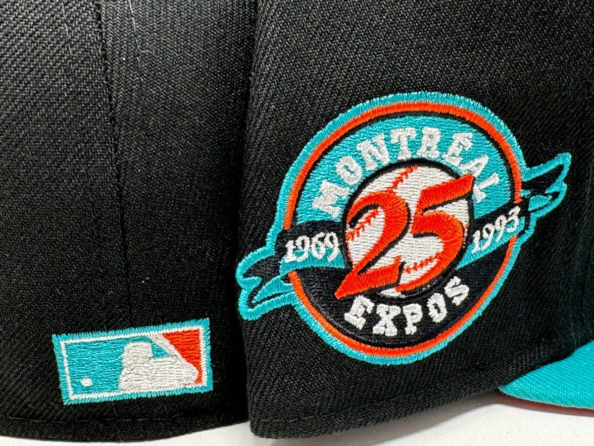 Montreal Expos 25th Anniversary Orange Brim 5950 New Era Fitted Hat