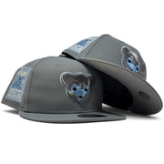 Chicago Cubs Be Alert Foul Ball Logo Fitted Hats-Light Gray
