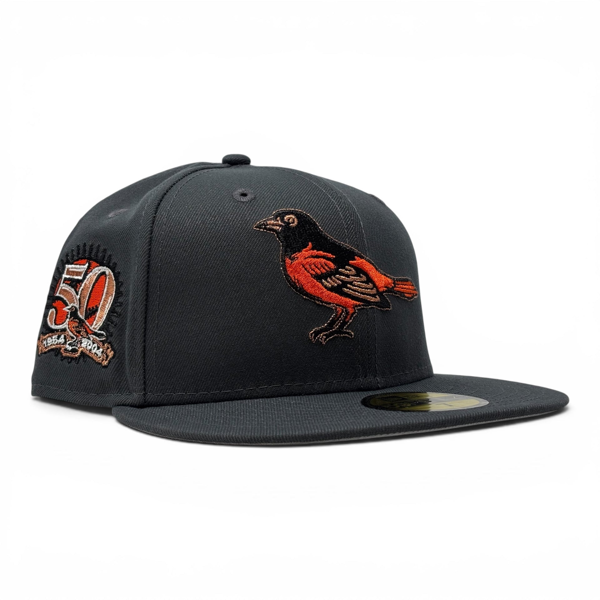 Baltimore Orioles 50th Anniversary 59Fifty New Era Fitted Hats-Dark Gray