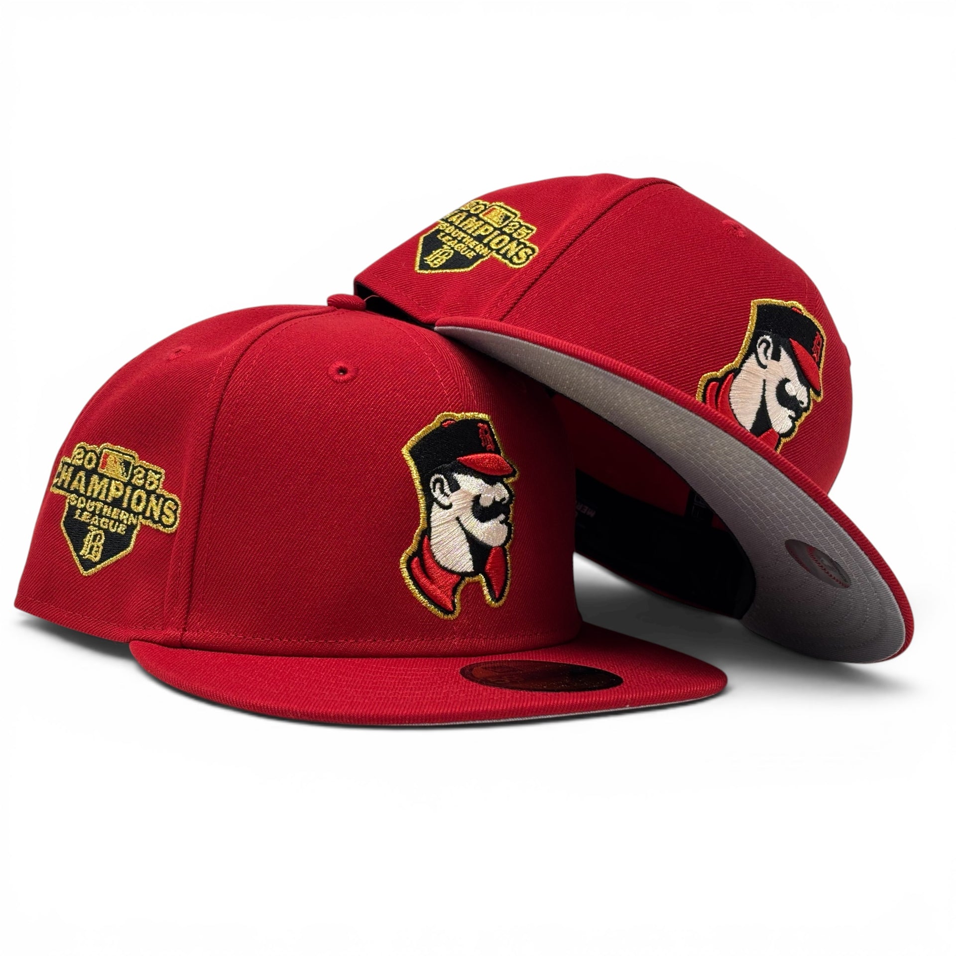 Birmingham Barons 2025 Southern League Champions 59Fifty Fitted Hat-Red