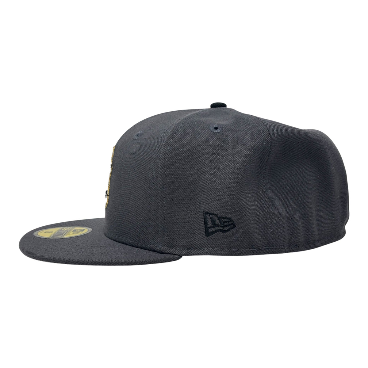 New York Yankees 1999 World Series Cow Print Fitted Hat Dark Gray