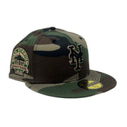New York Mets Shea Stadium Woodland Camouflage 5950 New Era Fitted Hat