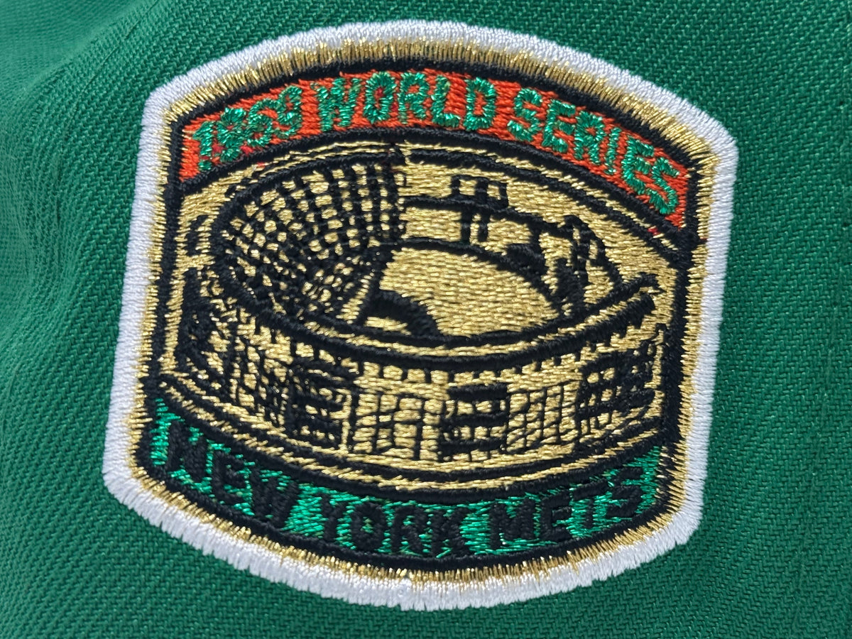 New York Mets 1969 World Series Fitted Hats-Kelly Green