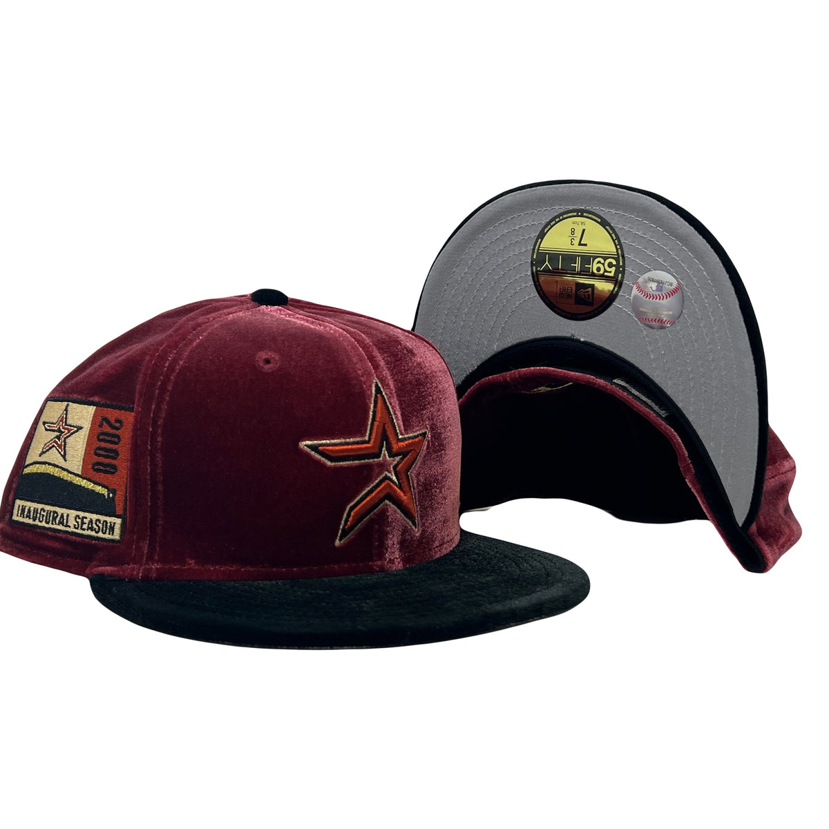 Houston Astros 2000 Inaugural Season Velvel Collection New Era Fitted Hat