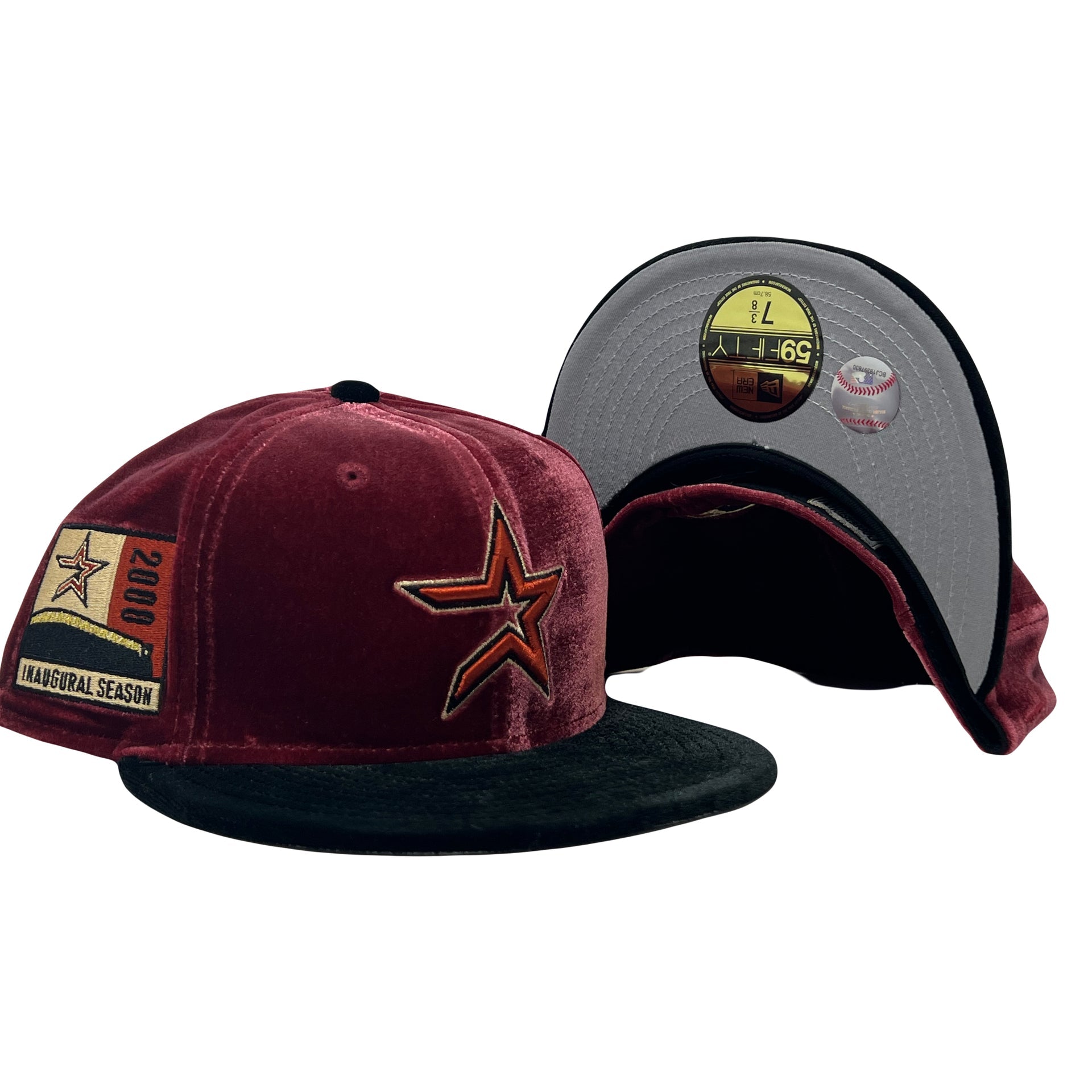 Houston Astros 2000 Inaugural Season Velvel Collection New Era Fitted Hat