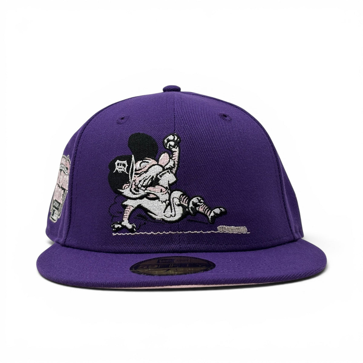 Detroit Tigers 2005 All Star Game Sliding Kitty New Era Fitted Hat-Purple