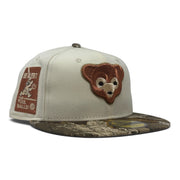 Chicago Cubs Be Alert Foul Ball Logo Fitted Hats-Real Tree