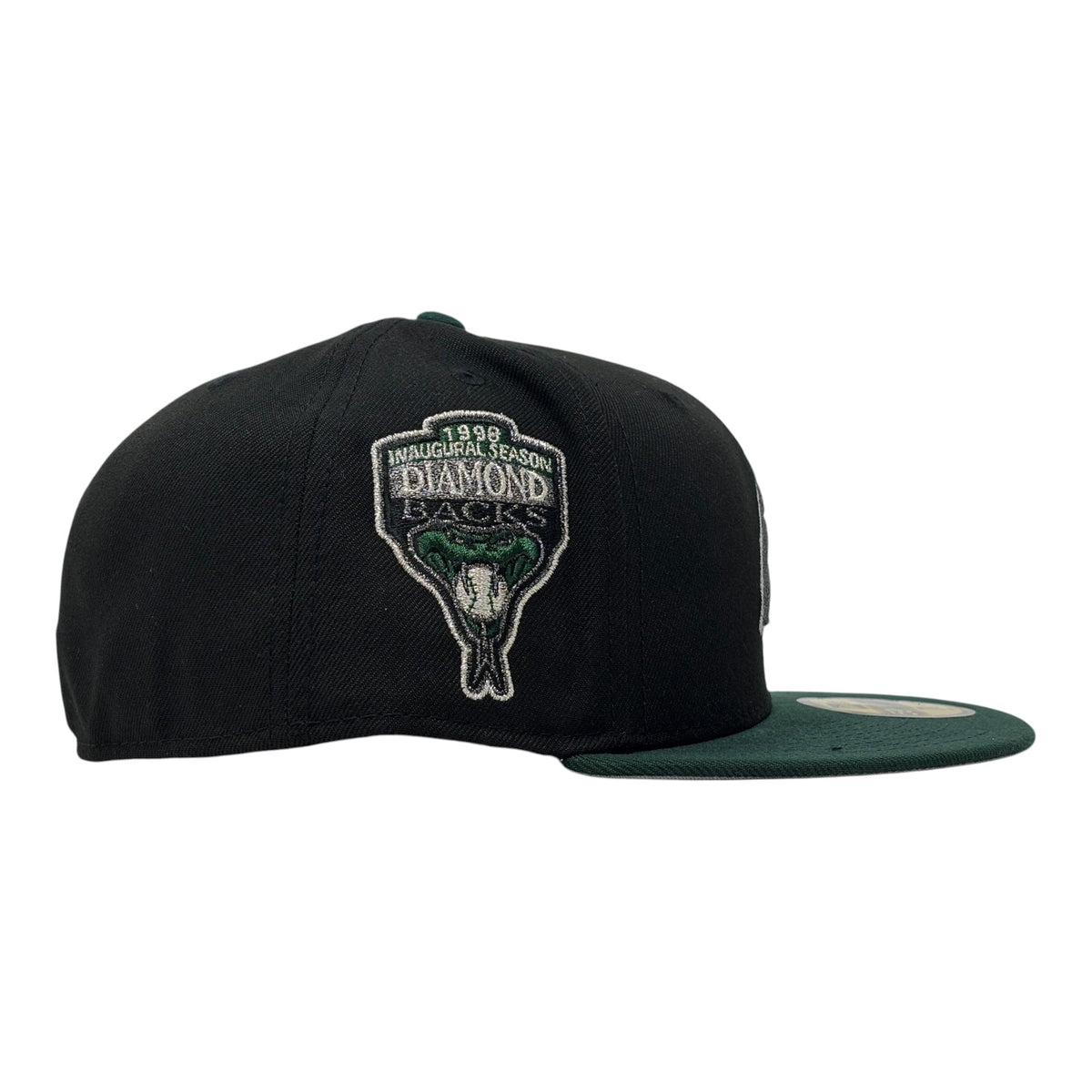 Arizona Diamondbacks 1998 Inaugural Season New Era Fitted Hat-Black Green