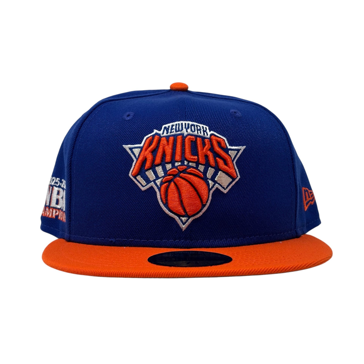 New York Knicks 2026 NBA Champions New Era Fitted-Royal Orange