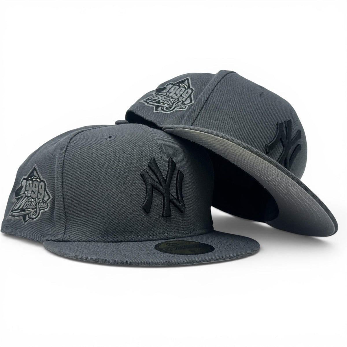 New York Yankees 1999 World Series New Era Fitted Hat-Dark Gray