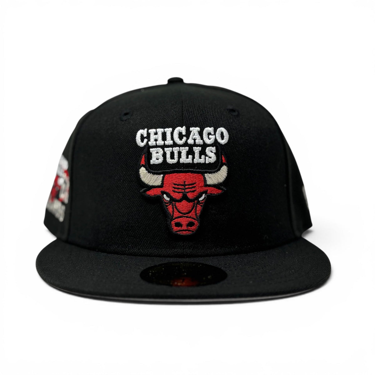 Chicago Bulls 6X NBA Champions Fitted Hat -Black