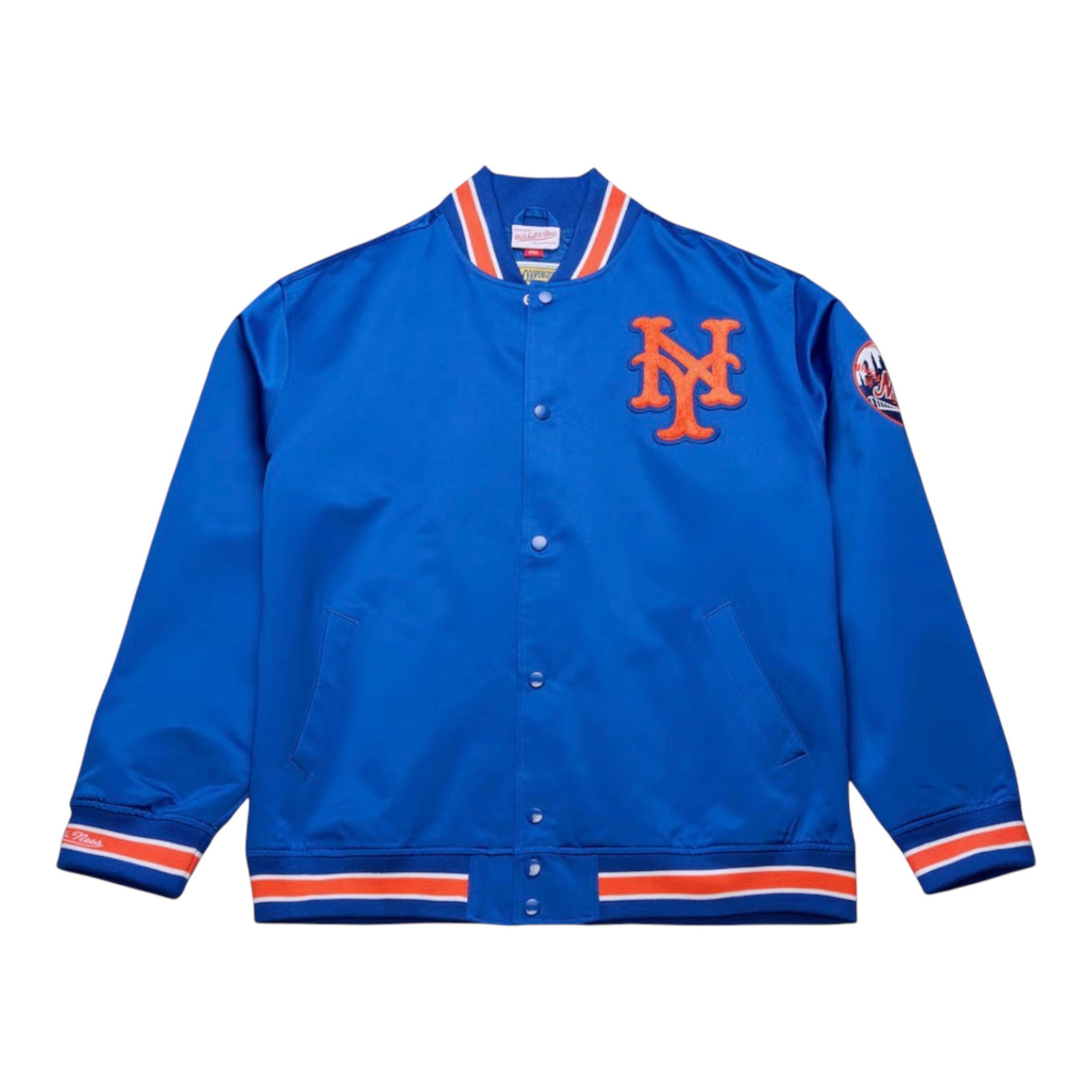 New York Mets MLB Authentic Satin Jacket Blue
