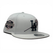 Los Angeles Dodgers 2025 World Champions Floral Logo Snapback-White