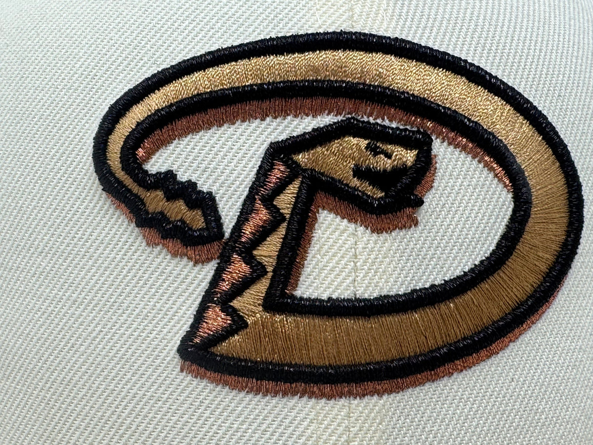 Arizona Diamondbacks 1998 Inaugural Season Fitted Hats-Off white Camel