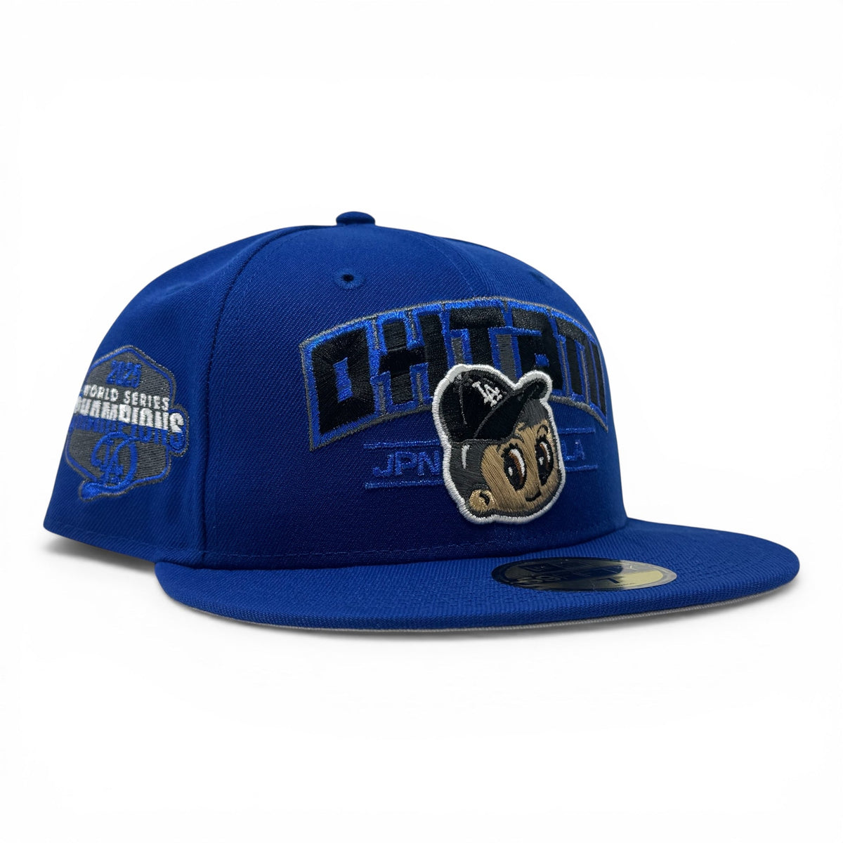 Los Angeles Dodgers 2025 World Series Champions Ohtani Fitted Hats-Royal