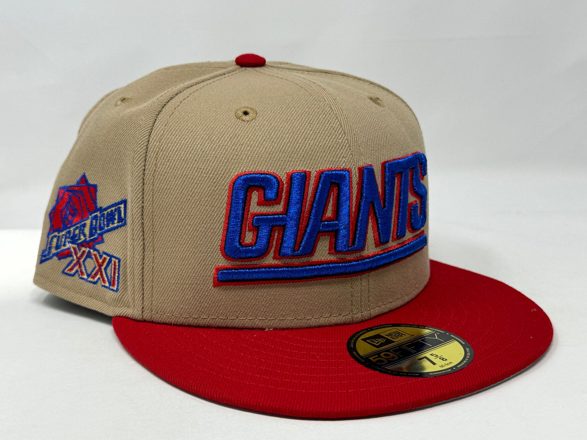 New York Giants 21st Super Bowl Champions New Era Fitted Hat