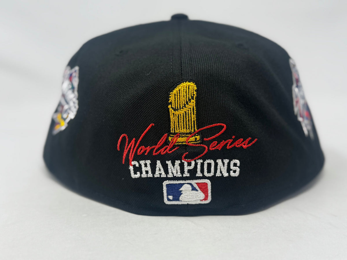 New York Yankees 27X Champions Multi Logo Fitted Hats-Black