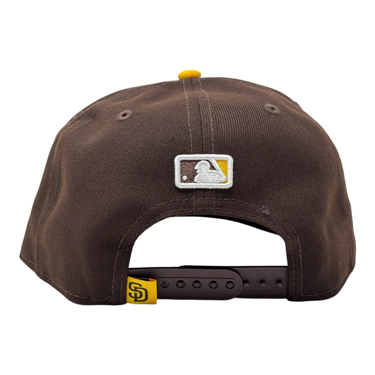 San Diego Padres Cartoon 9FIFTY A-Frame Snapback Hat-Walnut Yellow