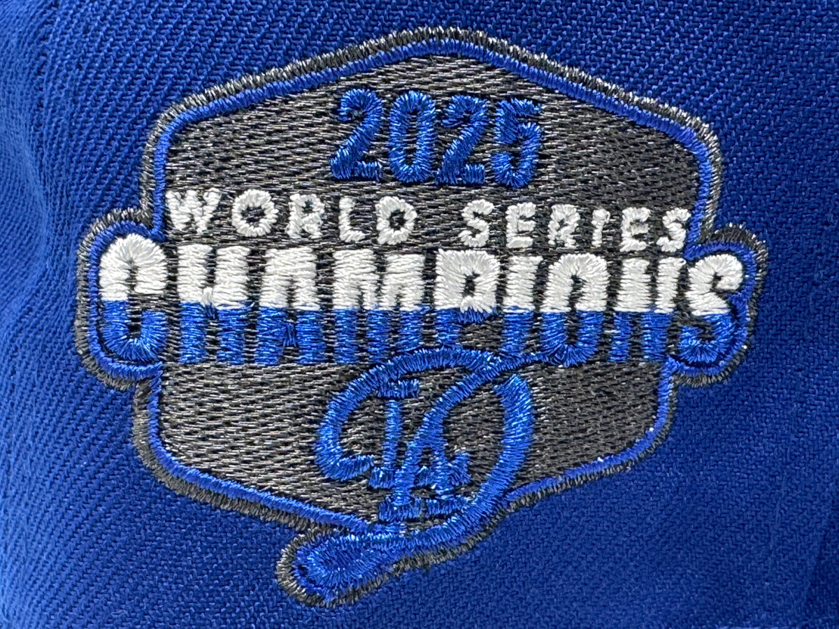 Los Angeles Dodgers 2025 World Series Champions Ohtani Fitted Hats-Royal
