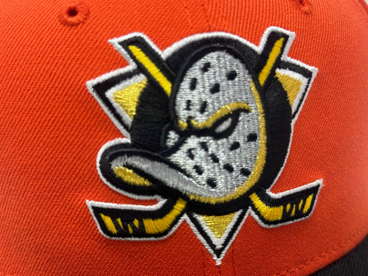 Anaheim Ducks Stanley Cup Champions Fitted Hats-Orange