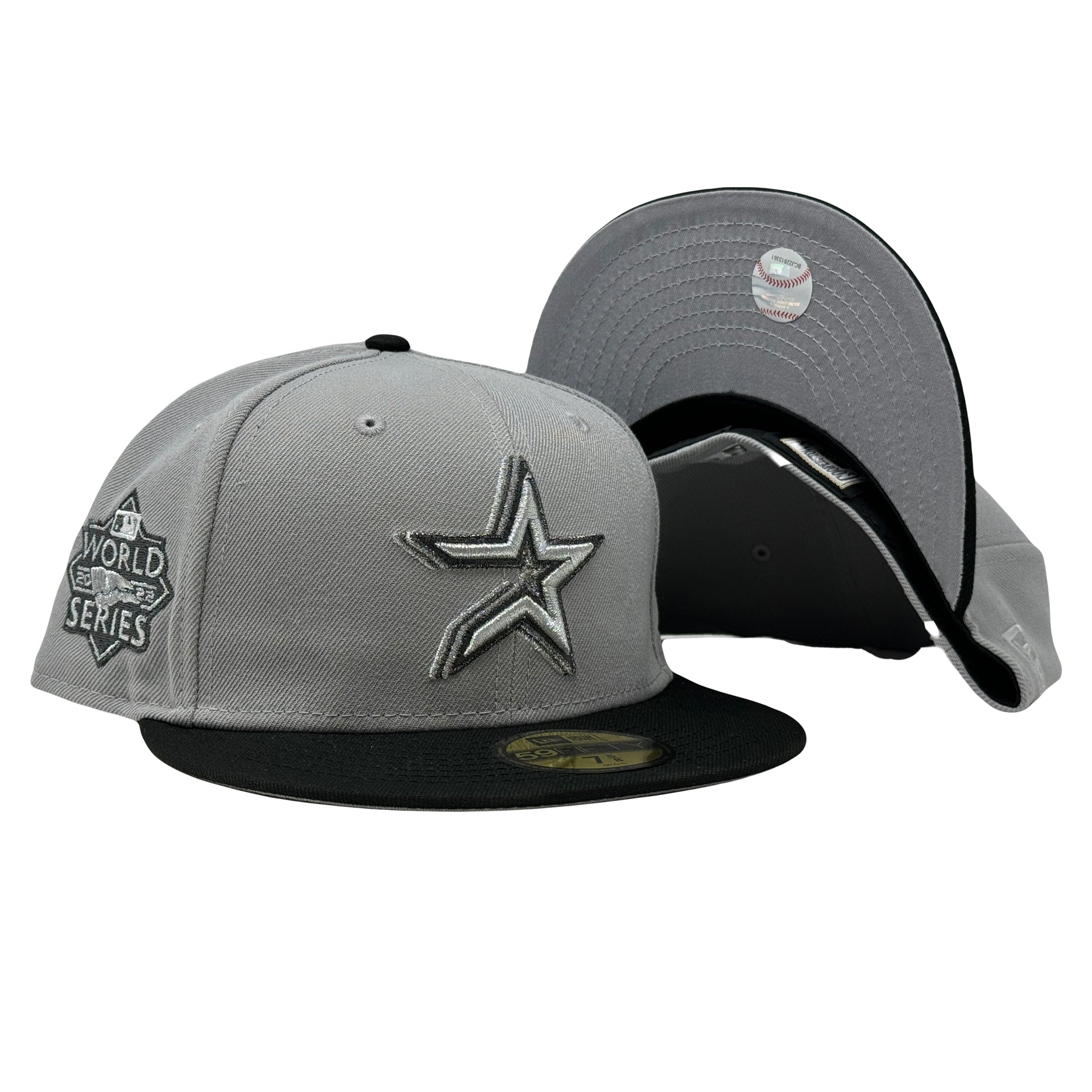Houston Astros 2022 World Series Triple Metallic Logo 59Fifty New Era Fitted Hat