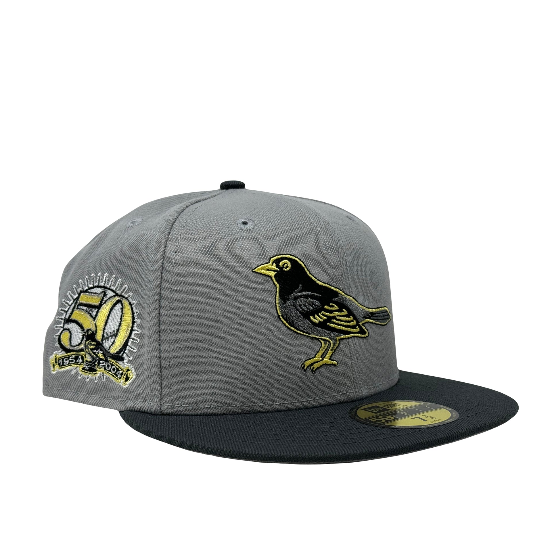 Baltimore Orioles 50th Anniversary 5950 Gray New Era Fitted Hat