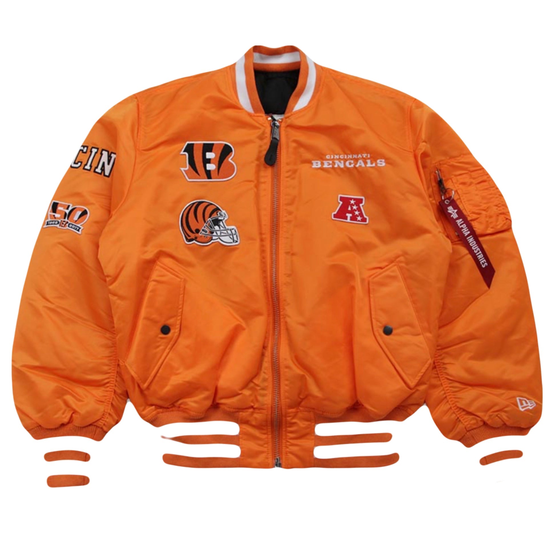 New Era X Alpha Series X NFL Cincinnati Bengals MA-1 Bomber Jacket