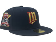 MINNESOTA TWINS 40TH ANNIVERSARY GRAY BRIM 5950 NEW ERA FITTED HAT