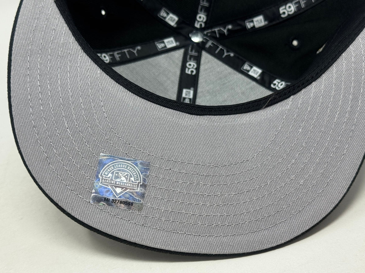 Kinston Indians Minor League New Era Fitted Hats-Black