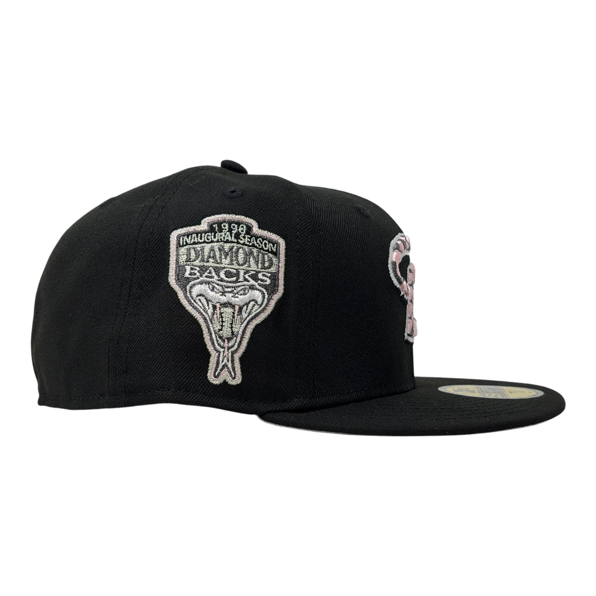 Arizona Diamondbacks 1998 Inaugural Season 59Fifty New Era Fitted Hat-Black Pink